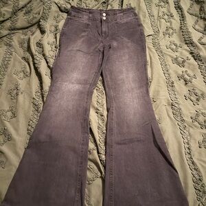 Stylish Black Flared Jeans